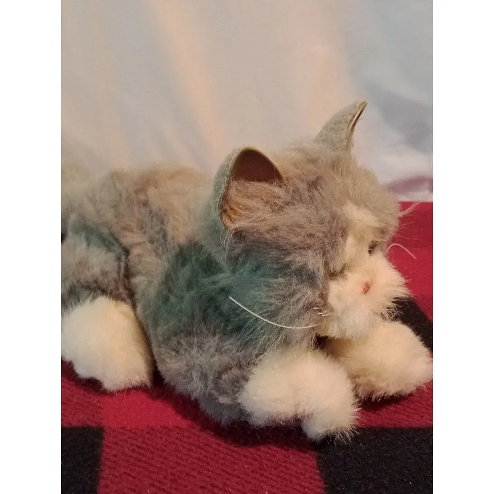 FurReal Friends Kitten Grey Long Haired Cat Tiger Hasbro Vintage Robotic Toy Pet